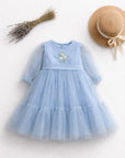 Embroidered Tulle Dress