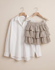 Golden Ruffle Coordinated Set