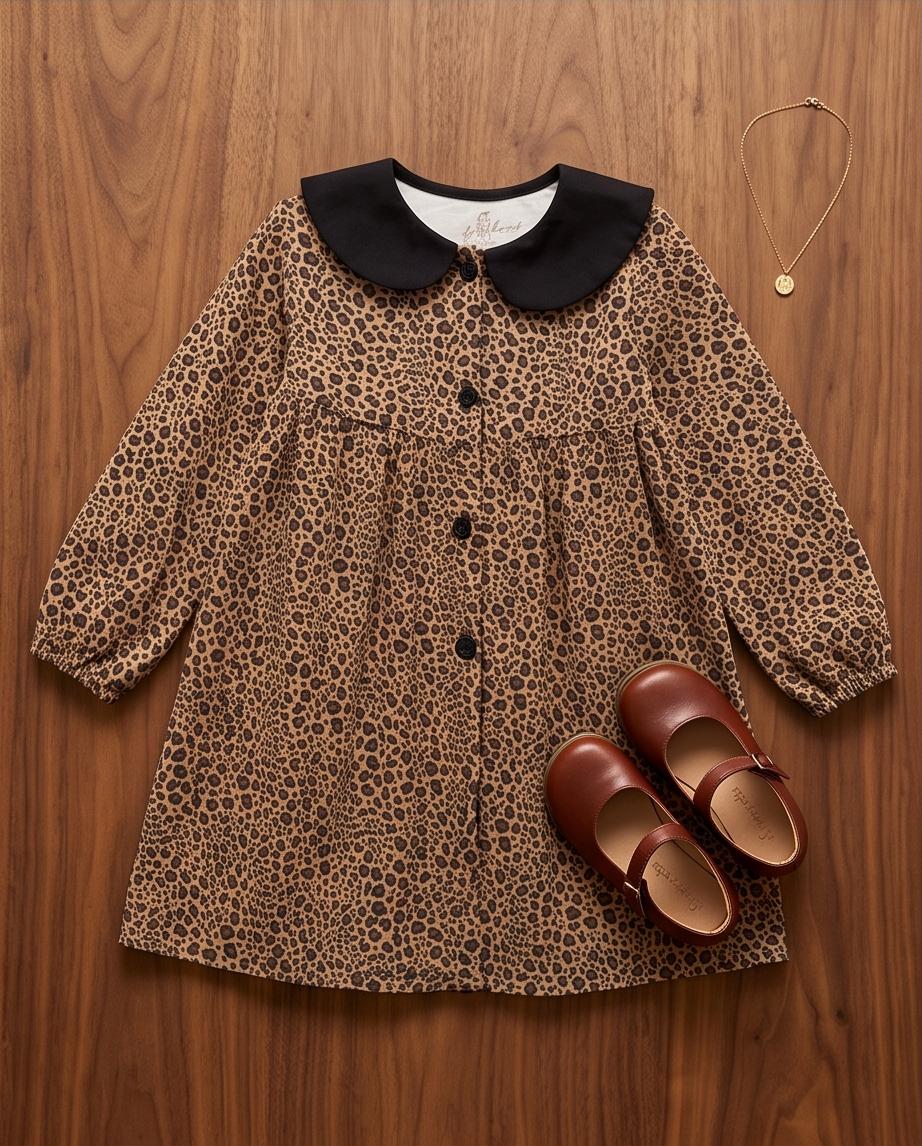Wild Leopard Peter Pan Dress