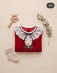 Velvet Holiday Bear Dress