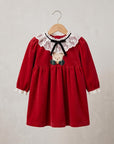 Velvet Holiday Bear Dress