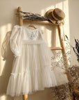 Embroidered Tulle Dress