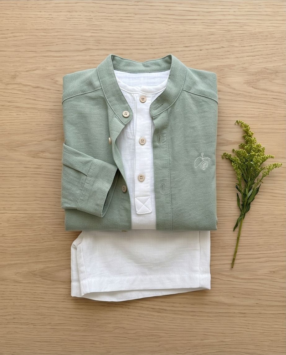 Ivory Round-Neck Shirt