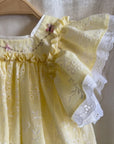 Embroidered Ruffle Romper