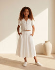 First Communion Embroidered Linen Set