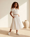 First Communion Embroidered Linen Set