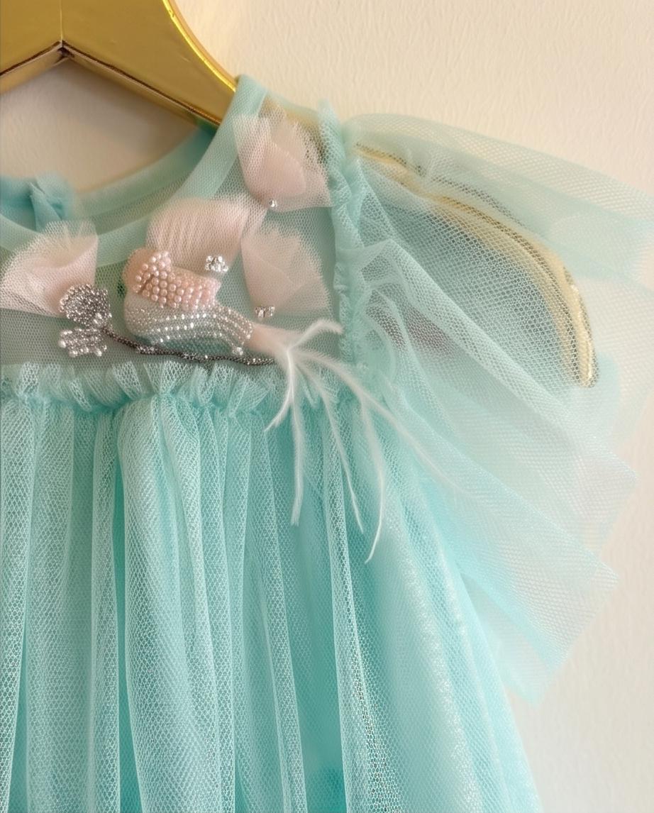 Beaded Feather Bird Dress