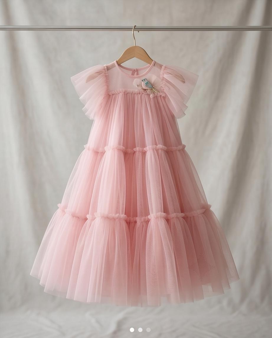 Beaded Feather Bird Dress