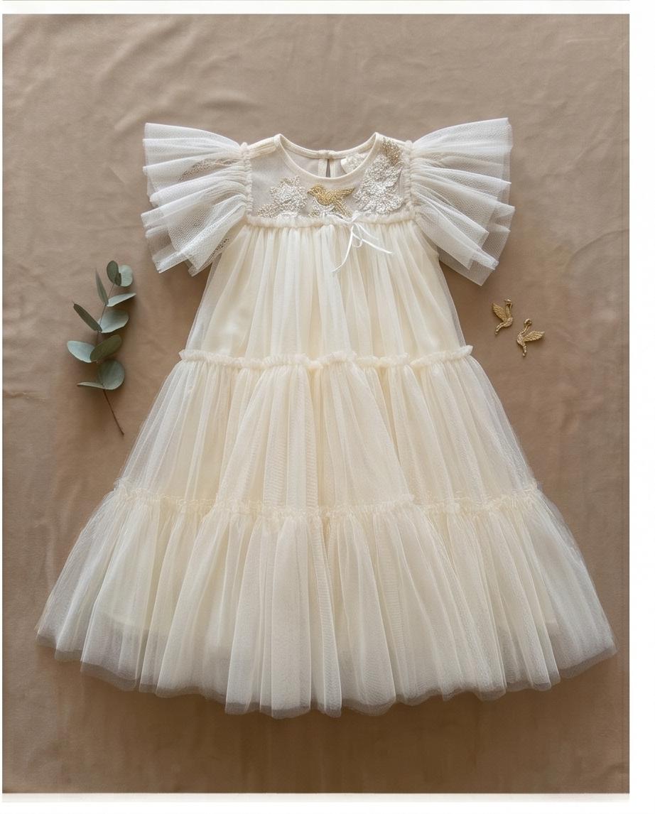 Beaded Feather Bird Dress