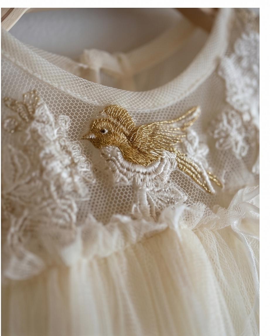 Beaded Feather Bird Dress