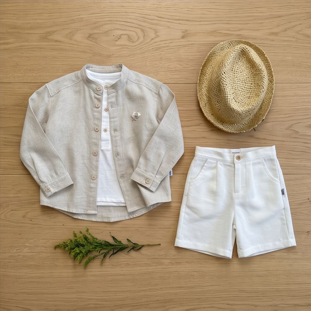 Ivory Round-Neck Shirt