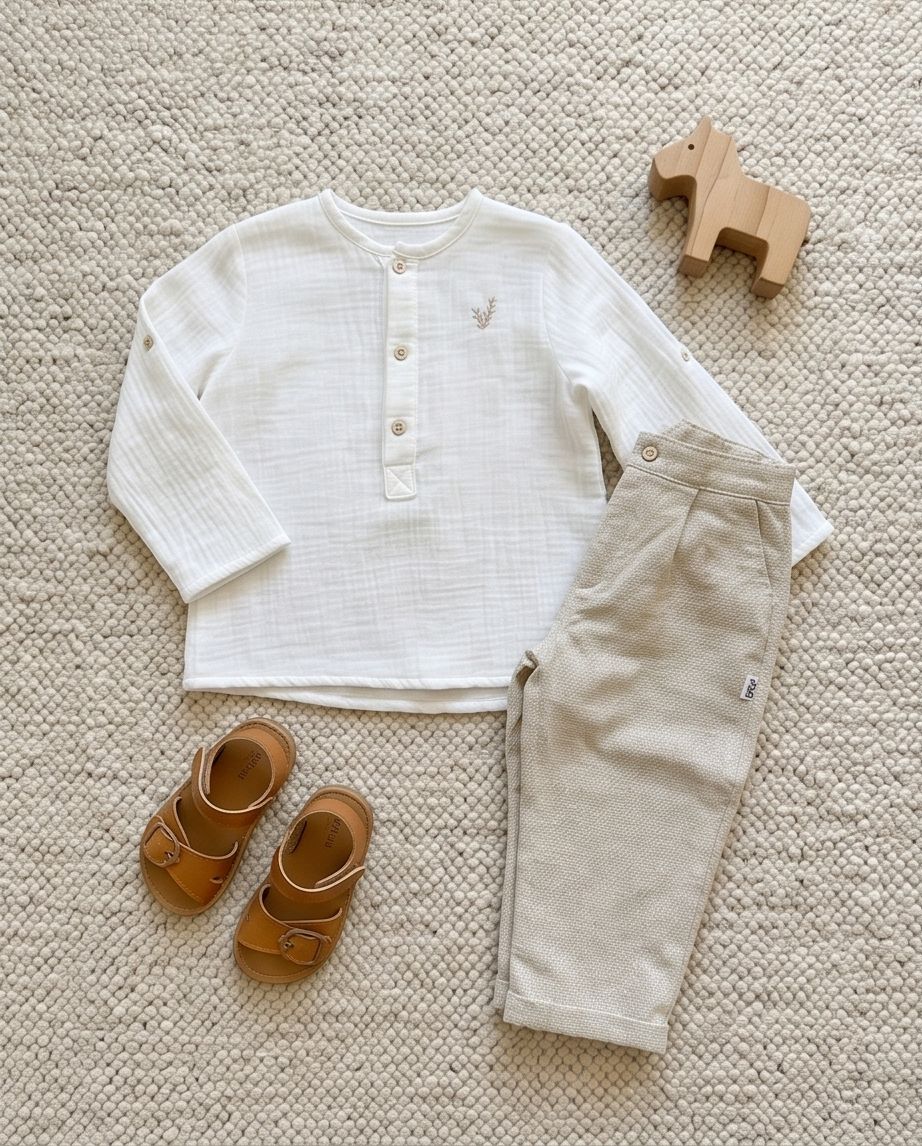 Ivory Round-Neck Shirt