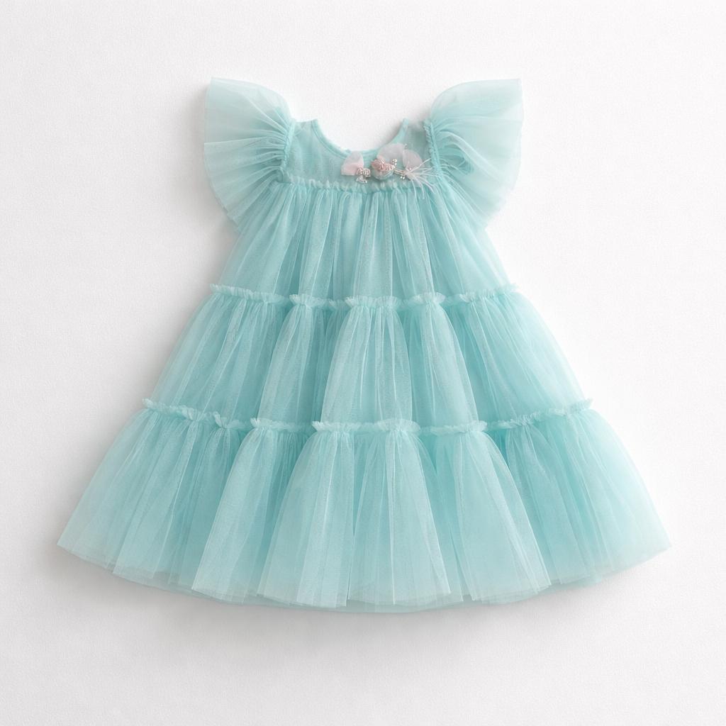 Azure Bloom Dress