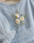 Embroidered Tulle Dress