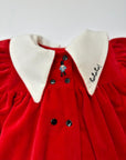 Royal British guardsman Red Velvet dress