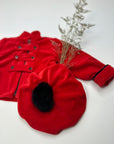 Royal British guardsman Red Velvet jacket