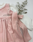 Powder Pink - French Velvet dress